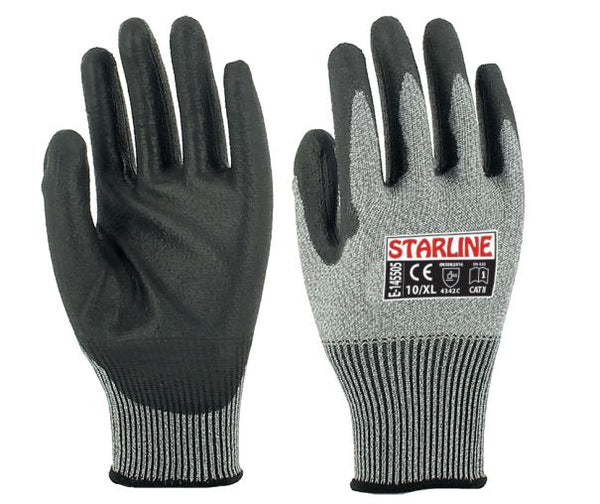 Starline Polyurethane-Coated Cut-Resistant Gloves